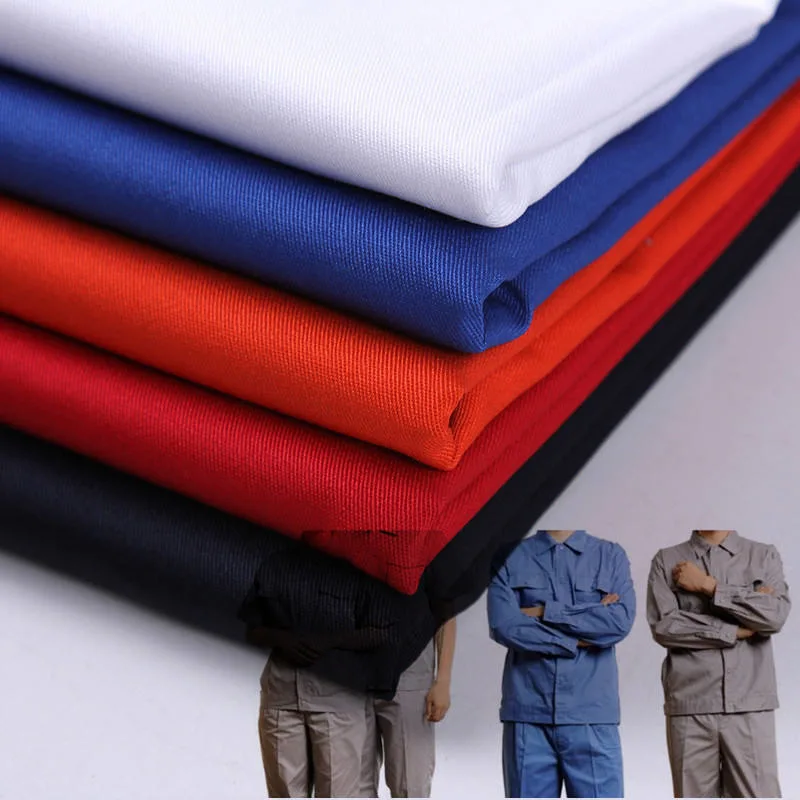 150d*300d 100% Polyester Uniform Garment Gabardine Minimatt Antistatic Fabric for Work Wear Trousers