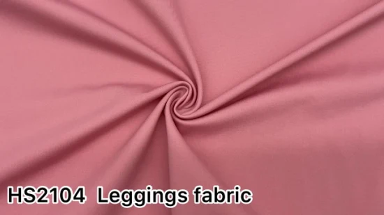 Basic Customization 82% Polyamide 18% Elastane Nylon Spandex Stretch Interlock Double Knitted Fabric for Leggings